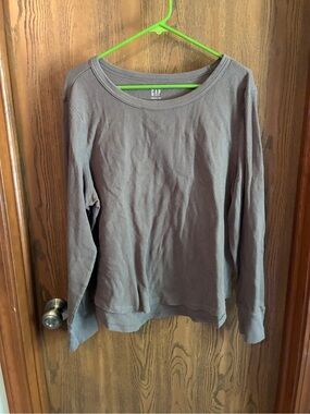 GAP Waffle-Knit Long Sleeve Top - Brown